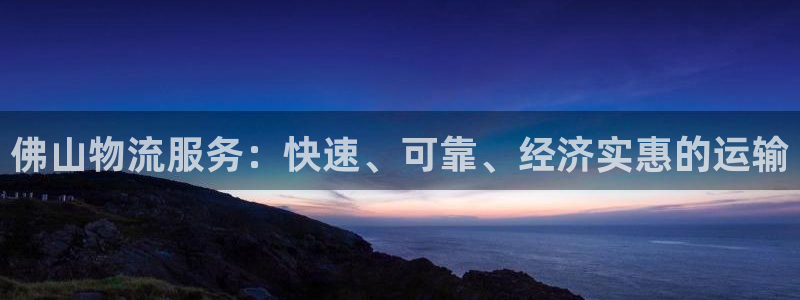 28圈麻将：佛山物流服务：快速、可靠