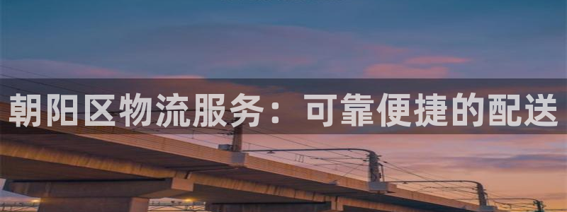 28圈是干嘛的：朝阳区物流服务：可靠