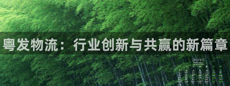 28圈官网网站：粤发物流：行业创新与